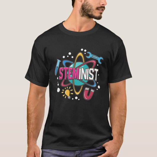Steminist Science Technology Engineering Wiskunde T-shirt (Voorkant)