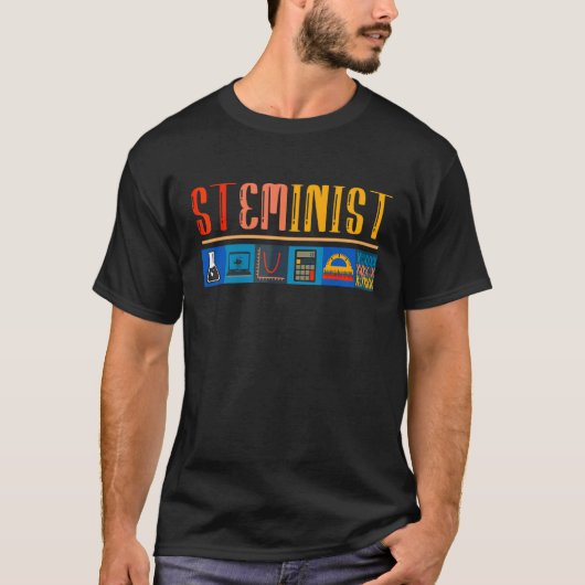 Steminist Science Technology Engineering Wiskunde  T-shirt (Voorkant)