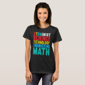 Steminist Science Technology Engineering Wiskunde T-shirt (Voorkant volledig)