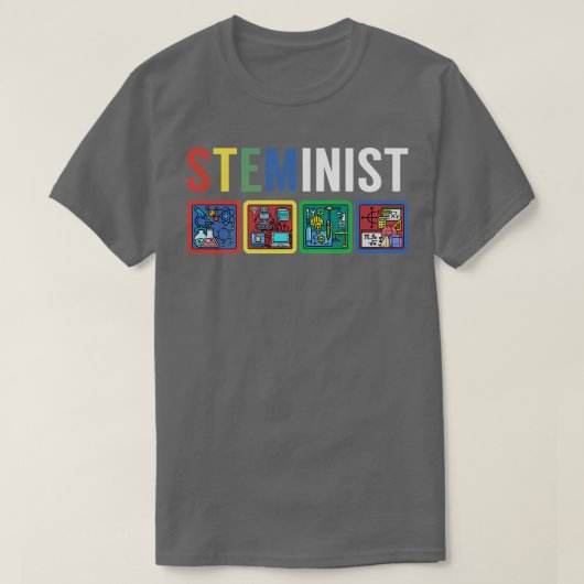 Steminist Science Technology Engineering Wiskunde T-shirt (Design voorkant)