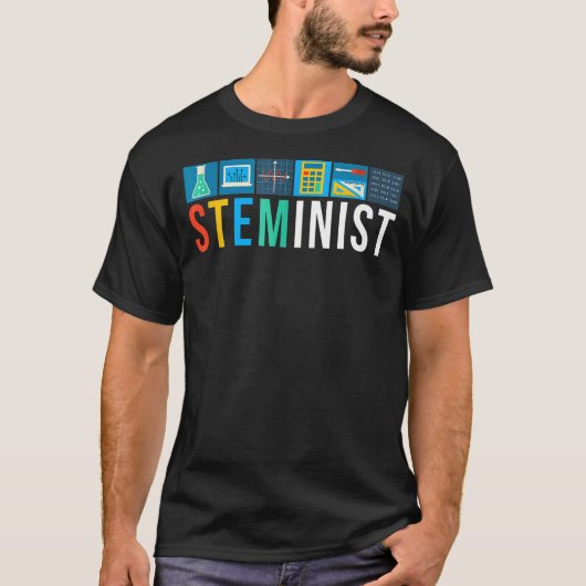 Steminist Science Technology Engineering Wiskunde  T-shirt (Voorkant)
