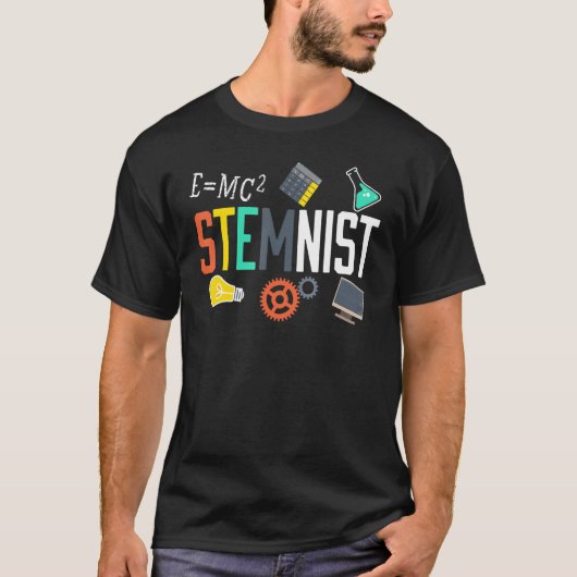 Steminist Science Technology Engineering Wiskunde T-shirt (Voorkant)