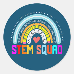 Steminist STEM Leraar Wetenschap Technologie Ronde Sticker