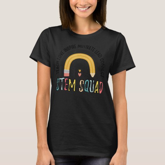 Steminist STEM Teacher Science Technology Engineer T-shirt (Voorkant)