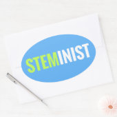 STEMinist Sticker - Ovaal (Envelop)