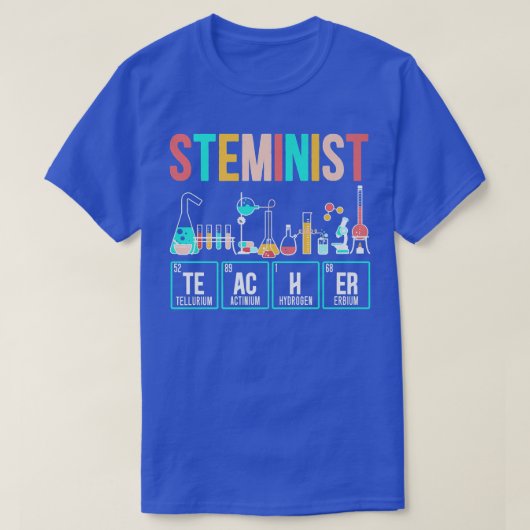 Steminist Teacher Engineering Bioloog Science Ma T-shirt (Design voorkant)