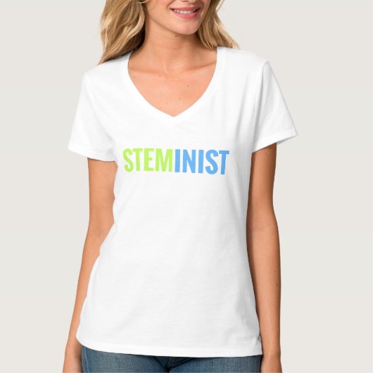 STEMinist V-Neck T-shirt (Voorkant)