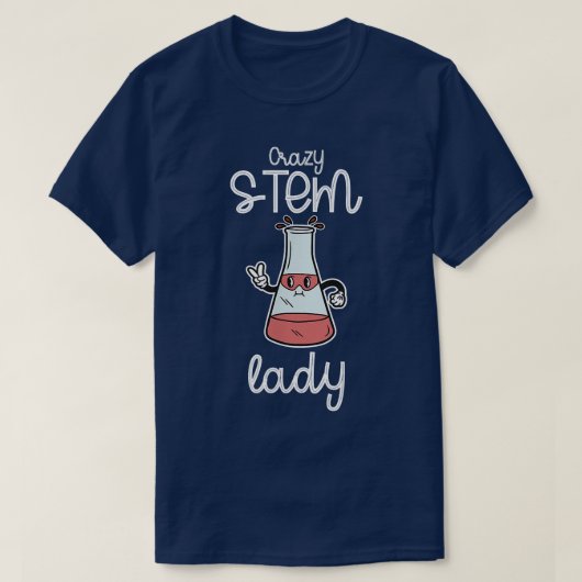 Steministische gelijkheid Stem Crazy Science Women T-shirt (Design voorkant)
