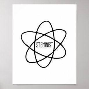 Steministische ondersteuning Vrouwen in STEM Quote Poster