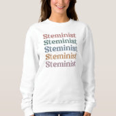 Steministische retrovrouwen in STEM Trui (Voorkant)