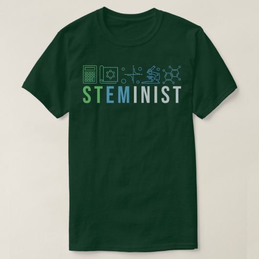 Steministische Shirt Science Technology Codering S (Design voorkant)