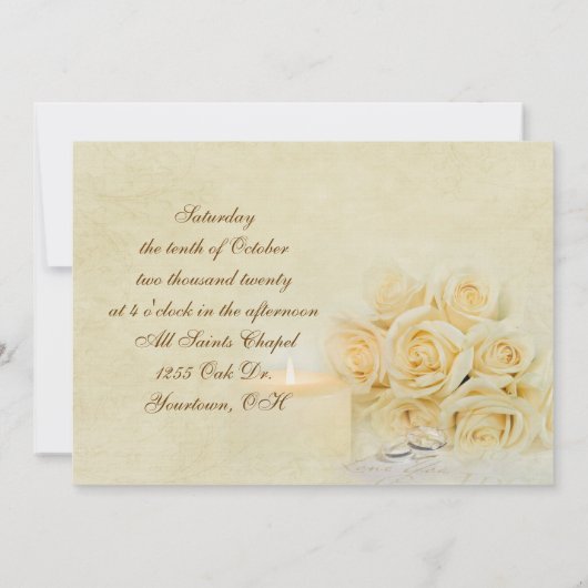 Stemkaarsen en rozen kaart (Achterkant)