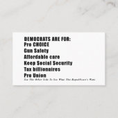 Stemkaart Contactkaartje (Voorkant)