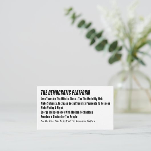 Stemkaart Informatiekaartje (Staand voorkant)