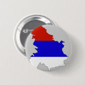 Stemkaart Servië Ronde Button 5,7 Cm (Voorkant /achterkant)