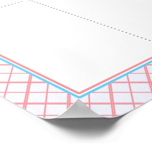 Stemkaart Sticker "Lashes or Staches" Poster (Hoek)