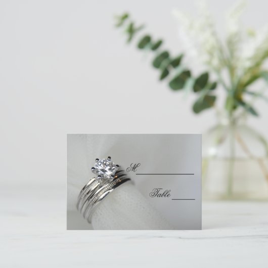 Stemkaart voor bruiloft plaatskaartje (Staand voorkant)