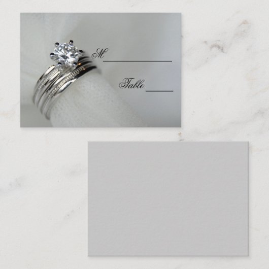 Stemkaart voor bruiloft plaatskaartje (Voorkant / Achterkant)