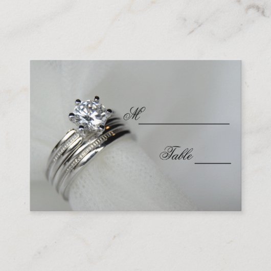 Stemkaart voor bruiloft plaatskaartje (Voorkant)