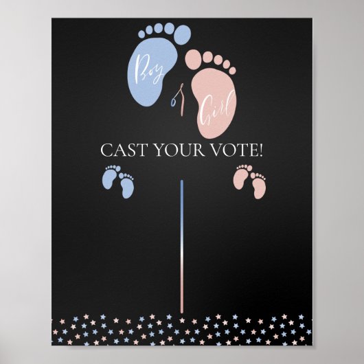 Stemkaart voor scholieren of meisjes poster (Voorkant)