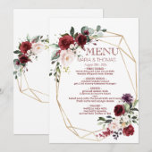 Stemkaart voor weduwenontvangst kaart (Voorkant / Achterkant)