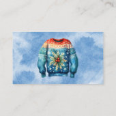 Stemkaarten voor lelijkste-truiwedstrijd contactkaartje (Achterkant)