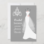 Stemkleding Chandelier Bridal - Uitnodiging (Voorkant)