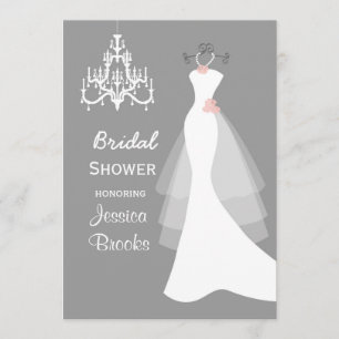 Stemkleding Chandelier Bridal - Uitnodiging