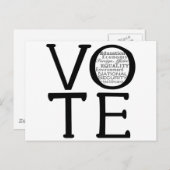 Stemkwesties Briefkaart (Voorkant / Achterkant)