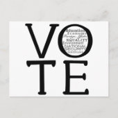 Stemkwesties Briefkaart (Voorkant)