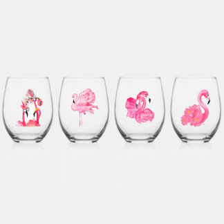 Stemless Flamingo wijnglazen Wijnglas Zonder Voet