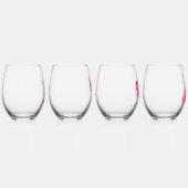 Stemless Flamingo wijnglazen Wijnglas Zonder Voet (Rechts)