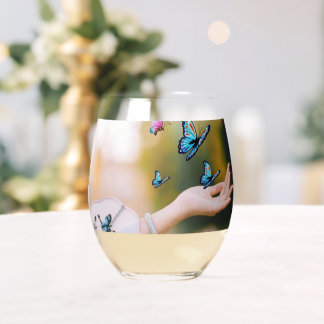 Stemless wijnglas - 16 oz (Single) Wijnglas Zonder Voet