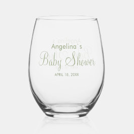 Stemless Wine Glass Baby shower Wijnglas Zonder Voet