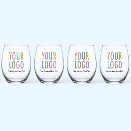 Stemless Wine Glass Set met Logo Bulk Geen Minimum Wijnglas Zonder Voet