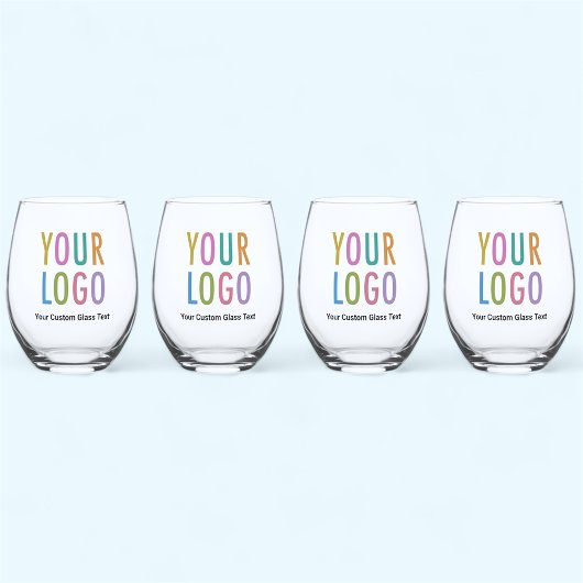 Stemless Wine Glass Set met Logo Bulk Geen Minimum Wijnglas Zonder Voet