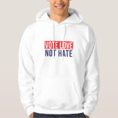 Stemliefde haat geen haat tegen hoogodie hoodie (Voorkant)