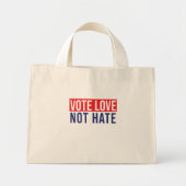 Stemliefde niet haten mini tote bag (Voorkant)