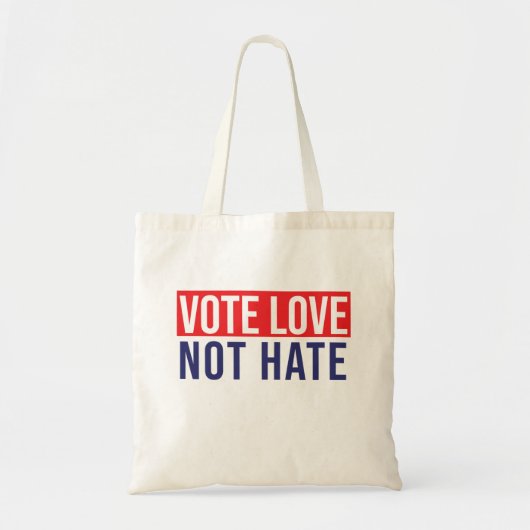 Stemliefde niet haten tote bag (Voorkant)