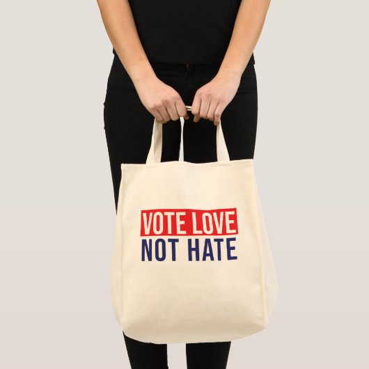 Stemliefde niet haten tote bag (Voorkant (product))