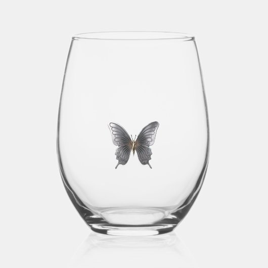 Stemloos wijnglas - Butterfly Zonder Voet (Voorkant)