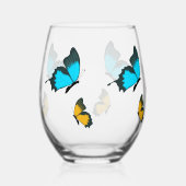 Stemloos wijnglas wijnglas zonder voet (Links)