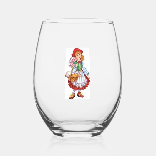 Stemloos wijnglas zonder voet (Voorkant)