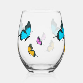 Stemloos wijnglas zonder voet