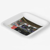 stemlounge bevolking papieren bordje (Gebogen)