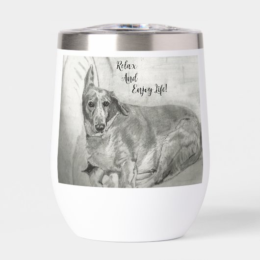 Stemloze wijndroogtrommel (Voorkant)