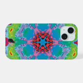 Stemma Kaleidoscoop iPhone 15 Case (Achterkant horizontaal)