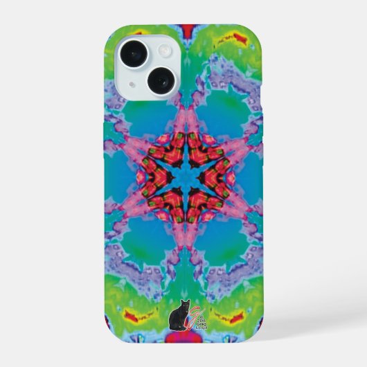 Stemma Kaleidoscoop iPhone 15 Case (Achterkant)