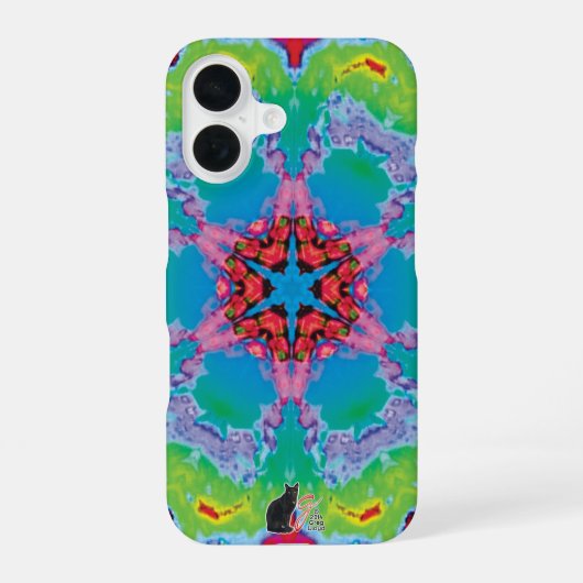 Stemma Kaleidoscoop iPhone 16 Hoesje (Achterkant)