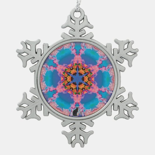 Stemma Kaleidoscope Snowflake Ornament (Voorkant)